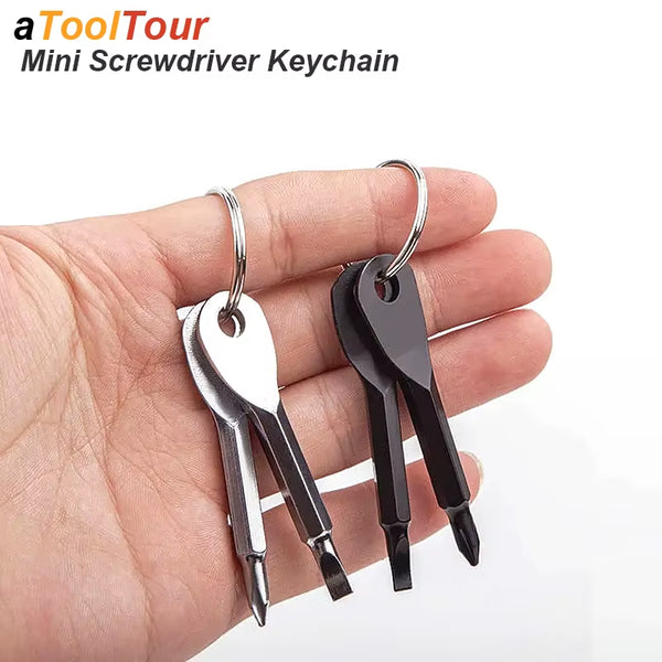 Mini Pocket Screwdriver Keychain